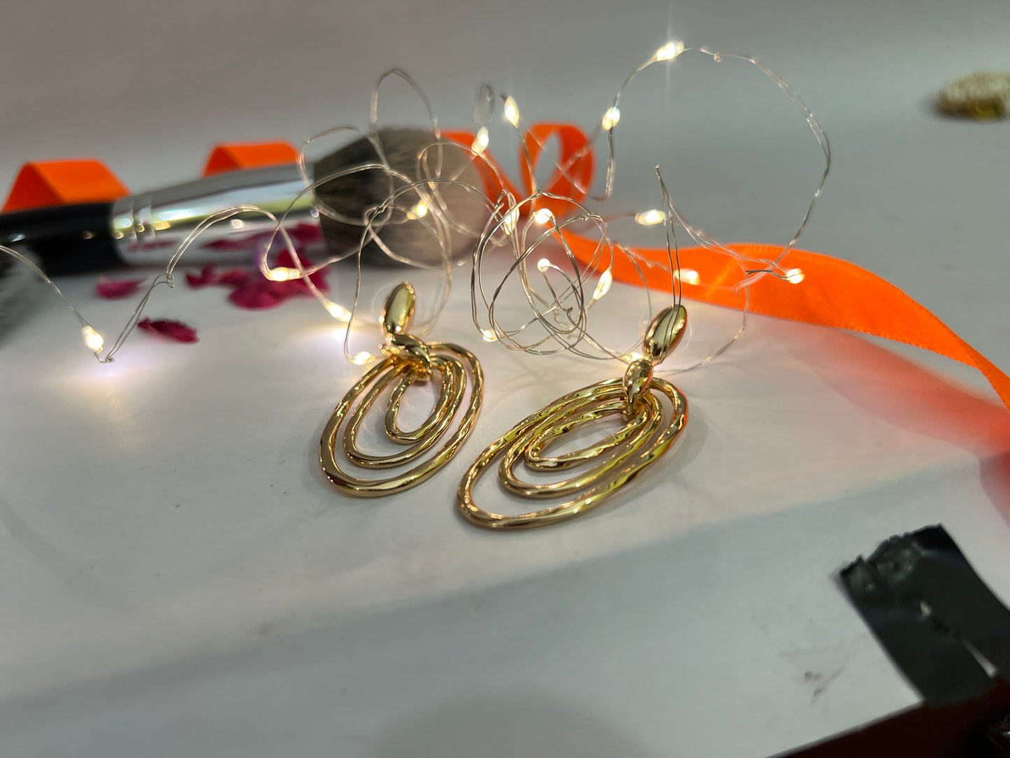 Lightweight Gold Dangle Earrings for Women